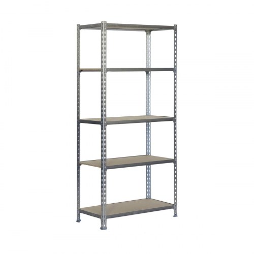 Simon Rack Maderclick reol 5 hylder - 180 × 90 × 40 cm, metal/spånplade, 750 kg