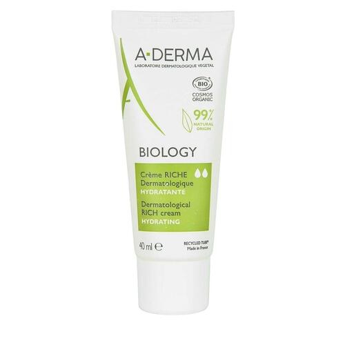 Fugtgivende ansigtscreme A-Derma Biology (40 ml)