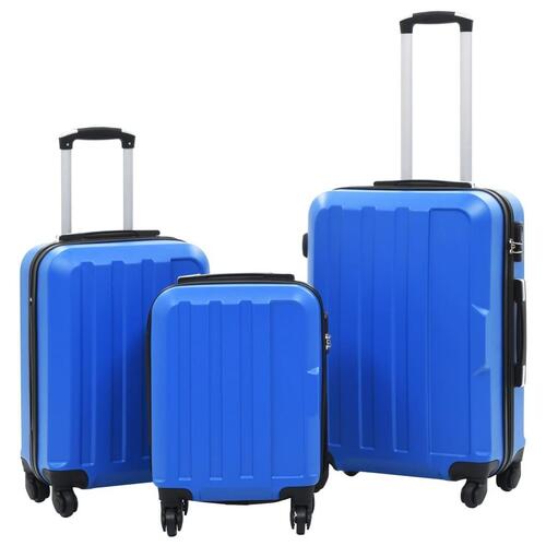 Kuffert sæt i 3 dele hardcase ABS blå