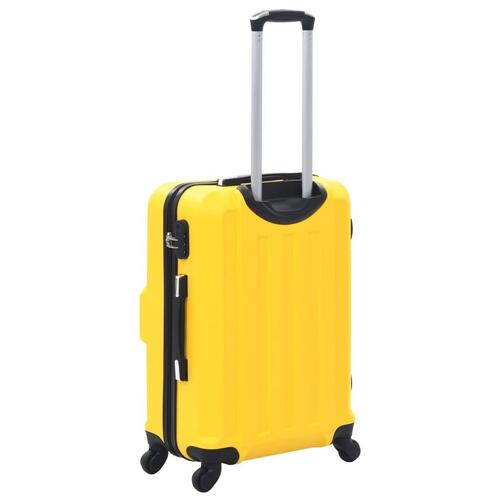 Kuffert sæt i 3 dele hardcase ABS gul