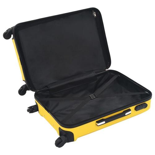 Kuffert sæt i 3 dele hardcase ABS gul