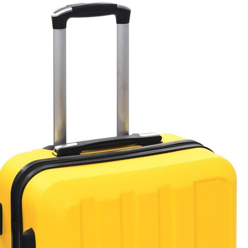 Kuffert sæt i 3 dele hardcase ABS gul