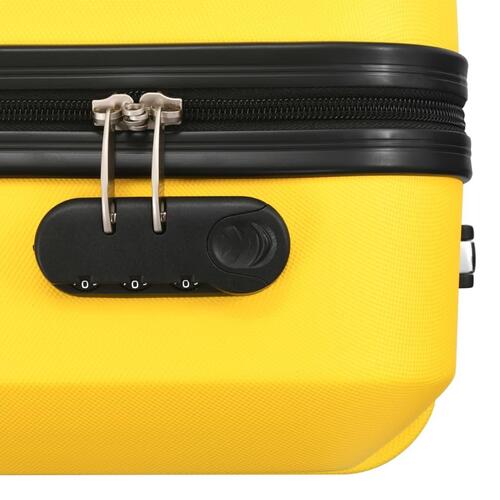 Kuffert sæt i 3 dele hardcase ABS gul