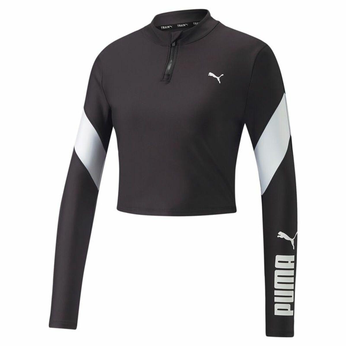 Kvinde Langærmet T-Shirt Puma Fit Eversculpt 1/4 Sort M