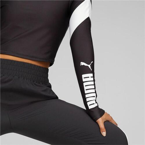 Kvinde Langærmet T-Shirt Puma Fit Eversculpt 1/4 Sort S