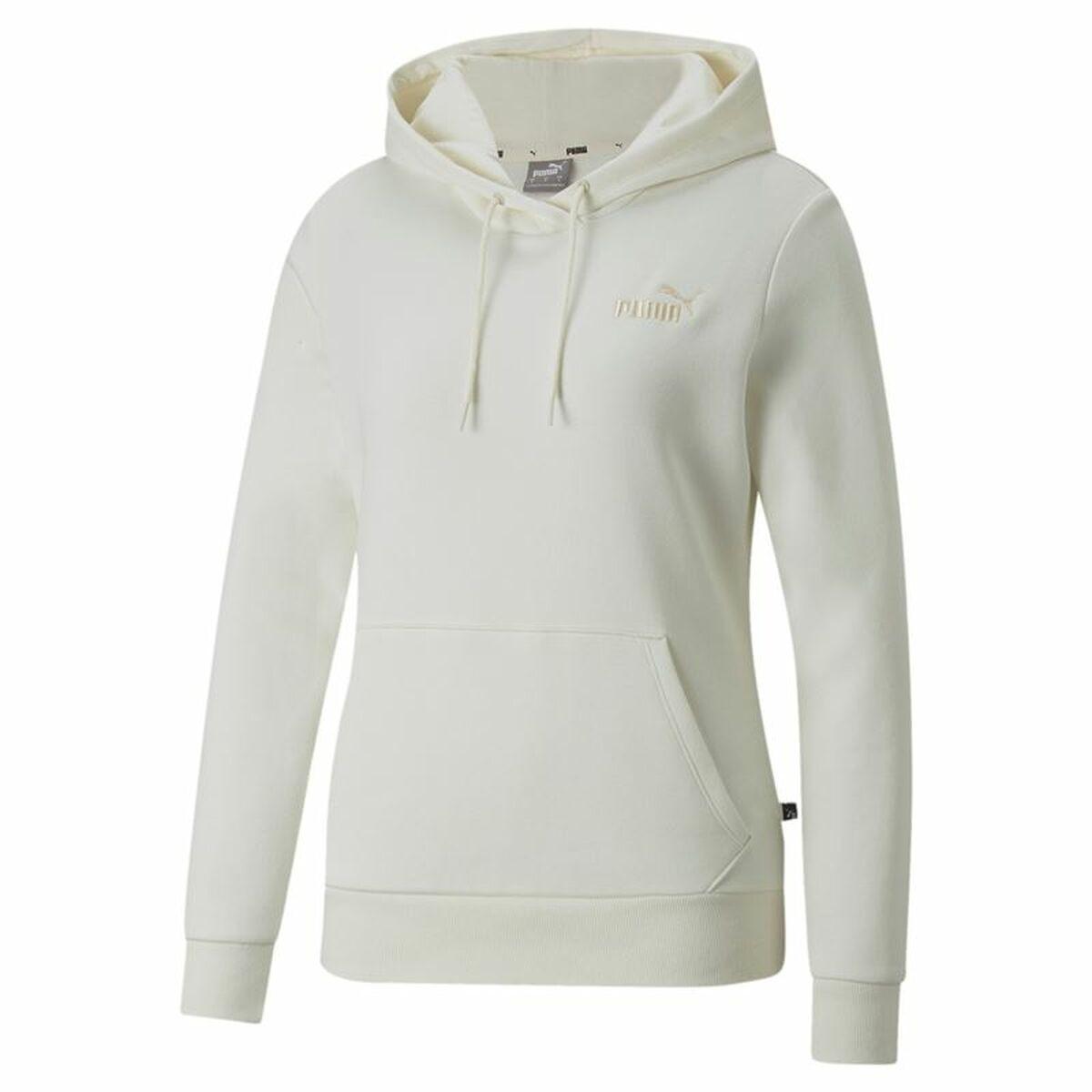 Hættetrøje til Kvinde Puma Hvid XS