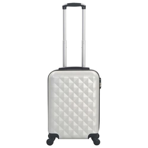 Hardcase-kuffert ABS sølvfarvet