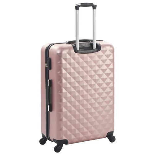 Kuffert sæt i 3 dele hardcase rosenguld ABS