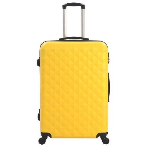 Kuffert sæt i 3 dele hardcase ABS gul