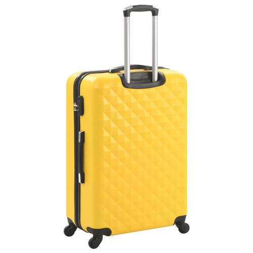Kuffert sæt i 3 dele hardcase ABS gul
