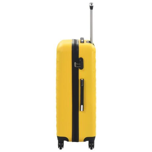 Kuffert sæt i 3 dele hardcase ABS gul