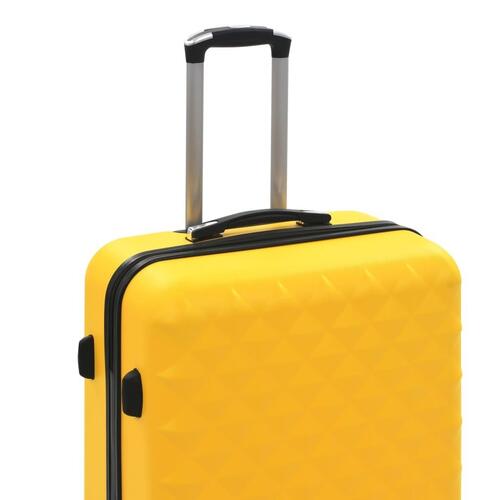 Kuffert sæt i 3 dele hardcase ABS gul