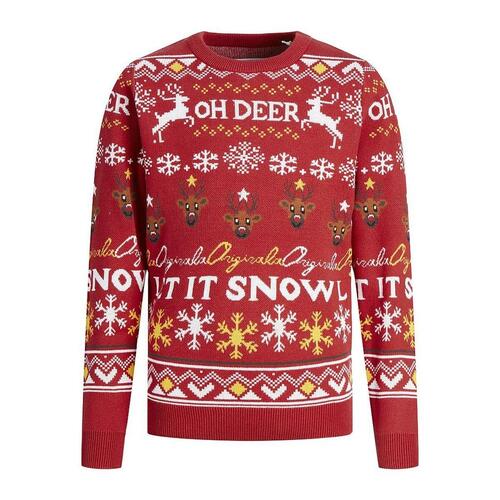 Unisex Trøje JORHOHO Jack & Jones 12221312 Rød 10 år
