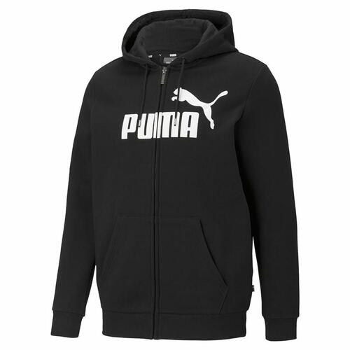 Hættetrøje til Mænd Puma Essentials Big Logo Sort S