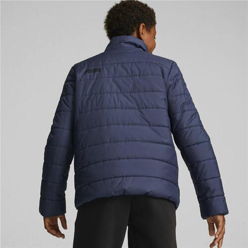 Sportsjakke til børn Puma Essentials Padded Marineblå 5-6 år