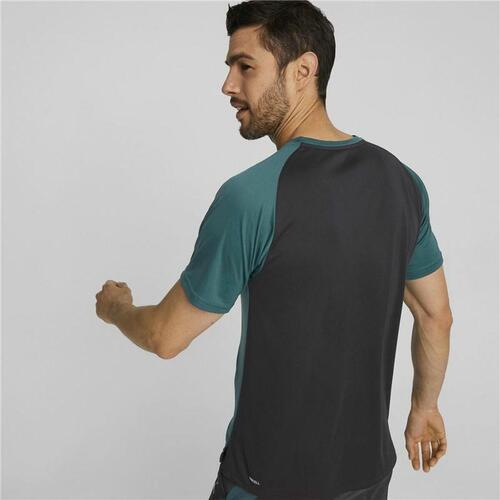 Kortærmet T-shirt til Mænd Puma Mørk grøn Mænd S