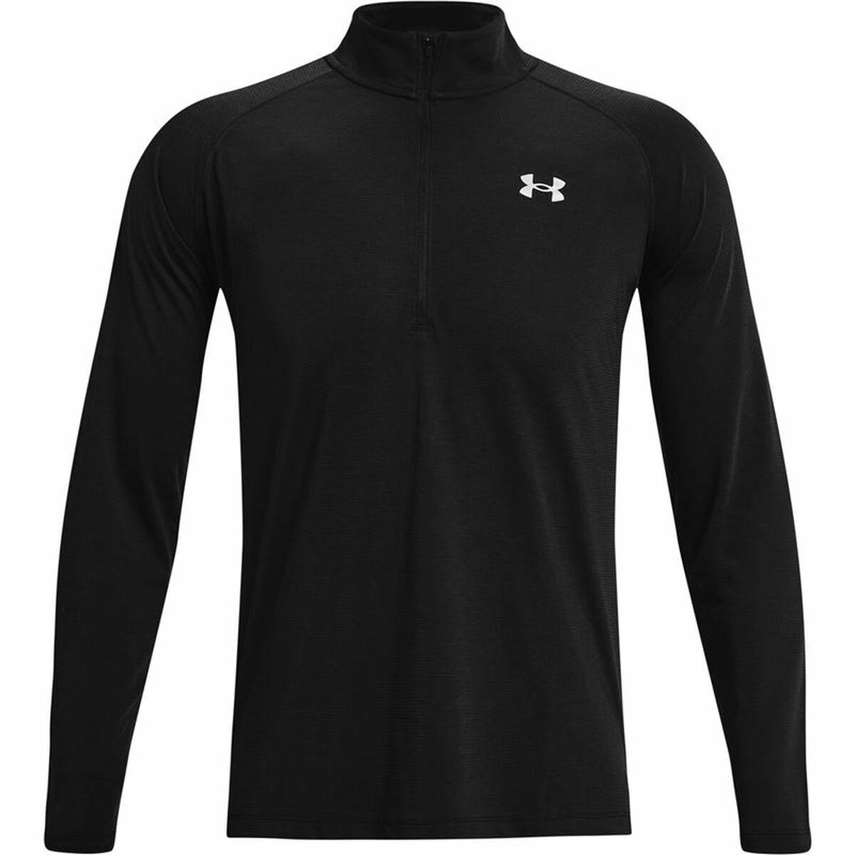 Langærmet T-shirt til Mænd Under Armour STR Zip Sort S