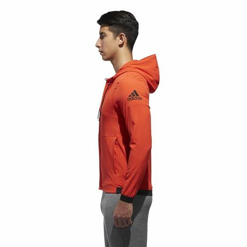 Sportsjakke til Mænd Adidas Mørk orange L