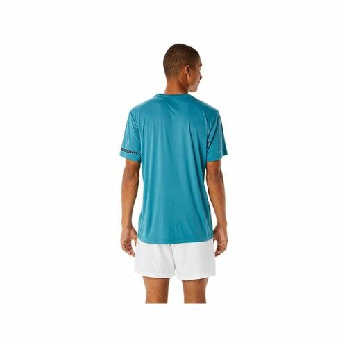 Kortærmet T-shirt til Mænd Asics Court Blå M