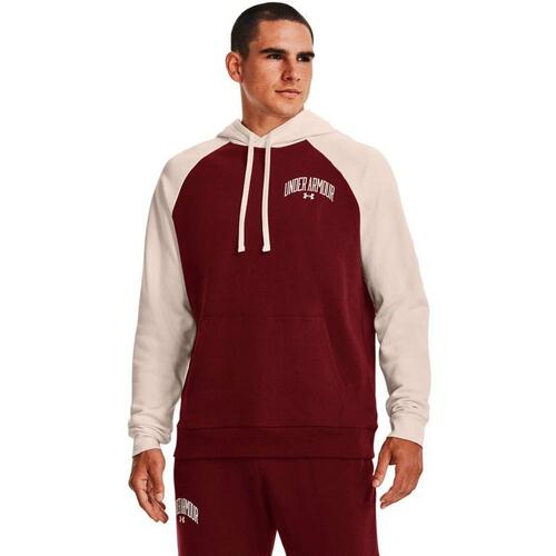 Hættetrøje til Mænd Under Armour Mørkerød XL