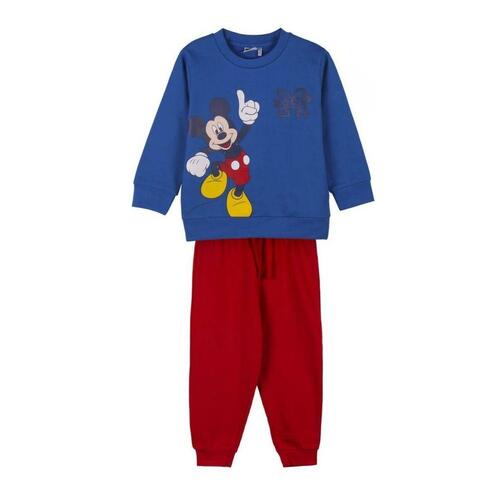 Træningsdragt til børn Mickey Mouse Blå 4 år