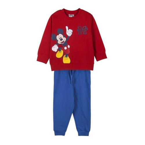 Træningsdragt til børn Mickey Mouse Rød 6 år