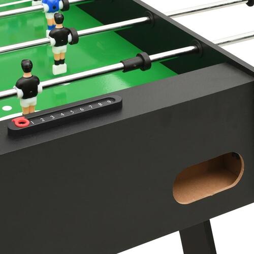 Foldbart bordfodboldbord 121 x 61 x 80 cm sort