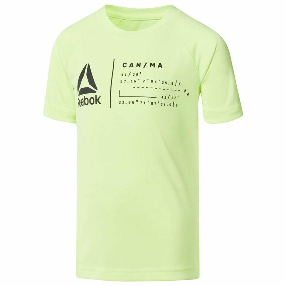 Kortærmet T-shirt til Mænd Reebok Sportswear B Wor Limegrøn 2XS