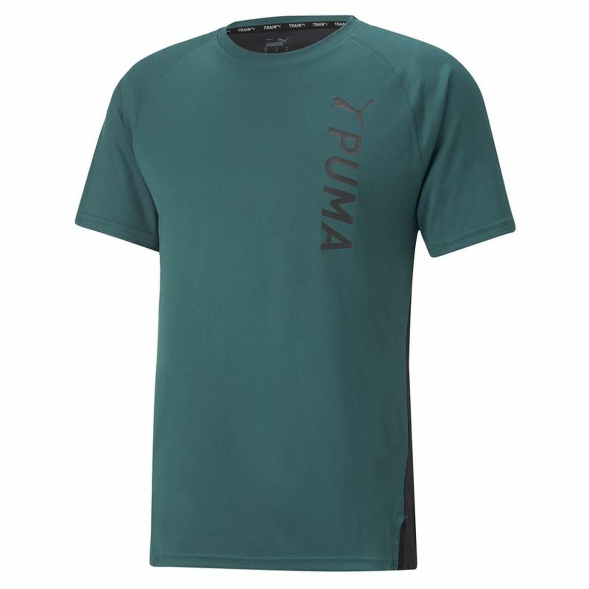 Kortærmet T-shirt til Mænd Puma Mørk grøn Mænd L