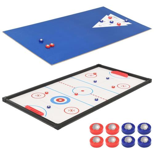 15-i-1 multi-spillebord 121 x 61 x 82 cm sort