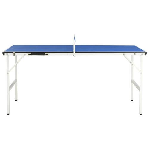 Bordtennisbord med net 152 x 76 x 66 cm blå