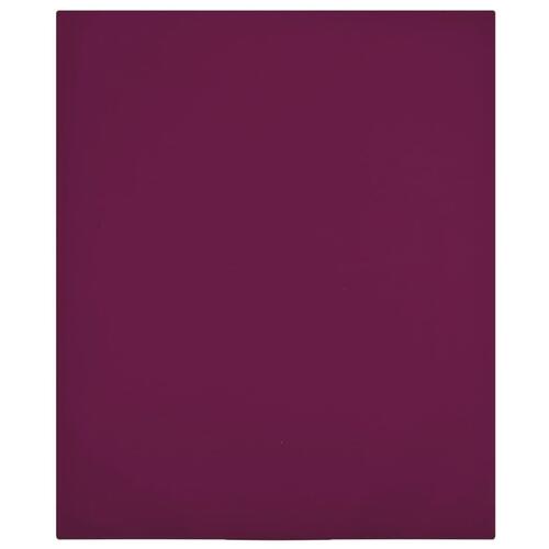 Stræklagner 2 stk. 180x200 cm jerseybomuld bordeauxrød