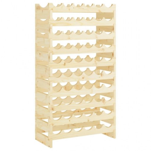 Vinreol 65x29x112 cm massivt fyrretræ