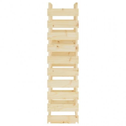 Vinreol 65x29x112 cm massivt fyrretræ