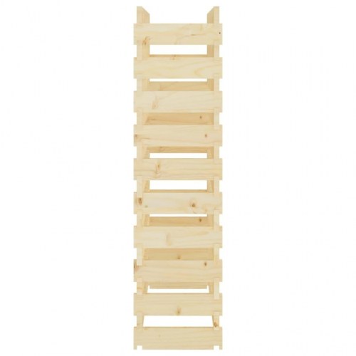 Vinreol 83x29x112 cm massivt fyrretræ