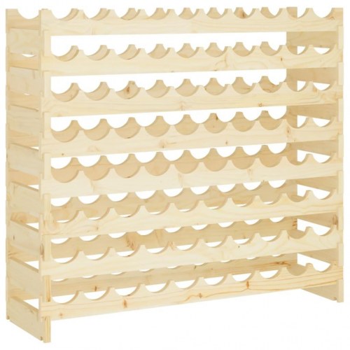 Vinreol 101x29x90 cm massivt fyrretræ