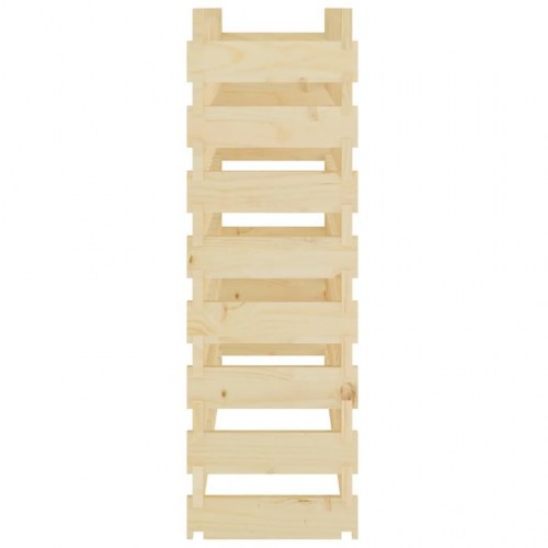 Vinreol 101x29x90 cm massivt fyrretræ