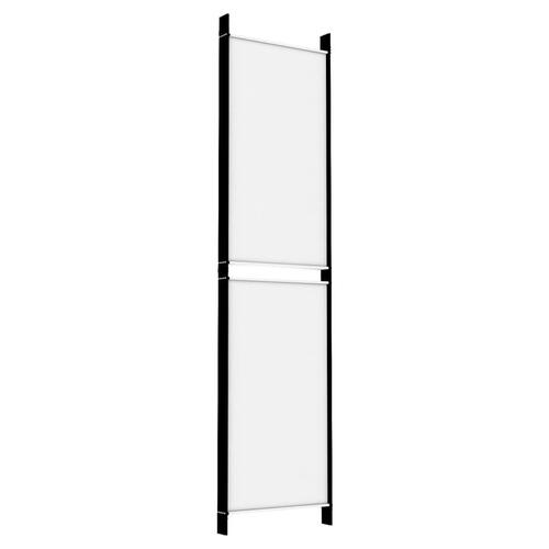 5-panels rumdeler 250x200 cm stof hvid