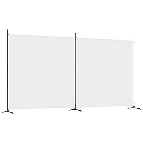 2-panels rumdeler 348x180 cm stof hvid