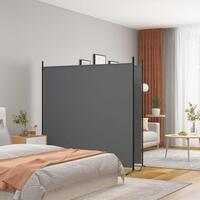 2-panels rumdeler 348x180 cm stof antracitgrå