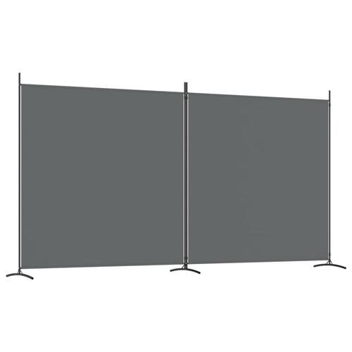2-panels rumdeler 348x180 cm stof antracitgrå