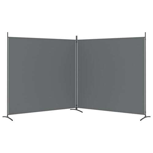 2-panels rumdeler 348x180 cm stof antracitgrå