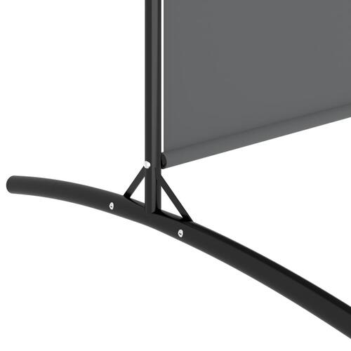 2-panels rumdeler 348x180 cm stof antracitgrå