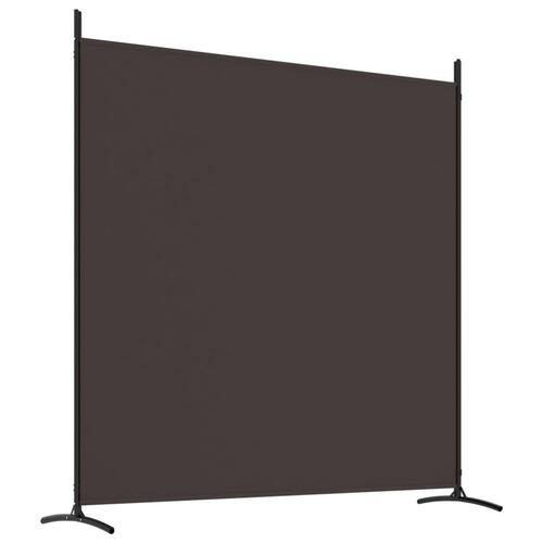 3-panels rumdeler 525x180 cm stof brun