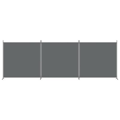 3-panels rumdeler 525x180 cm stof antracitgrå