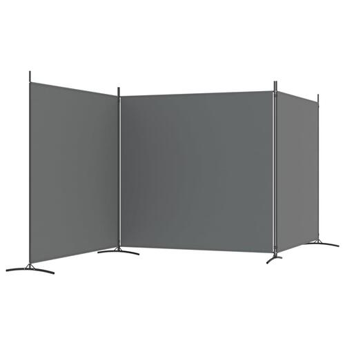 3-panels rumdeler 525x180 cm stof antracitgrå