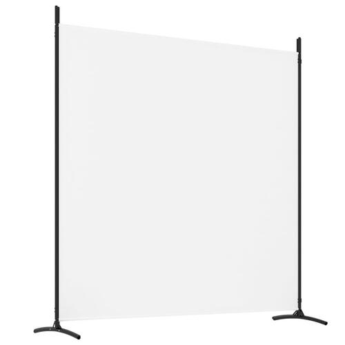 4-panels rumdeler 698x180 cm stof hvid