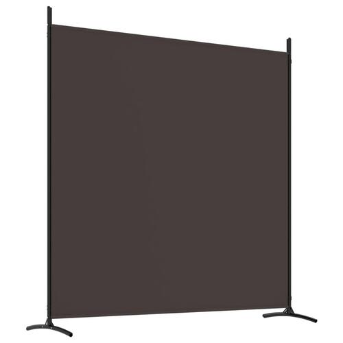 4-panels rumdeler 698x180 cm stof brun