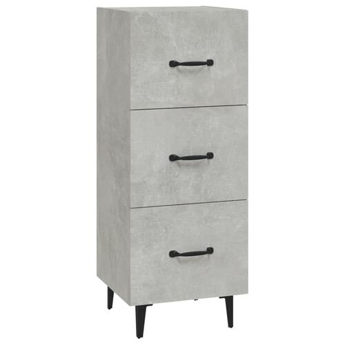 Skænk 34,5x34x90 cm konstrueret træ betongrå