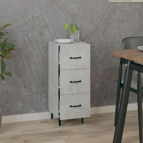 Skænk 34,5x34x90 cm konstrueret træ betongrå